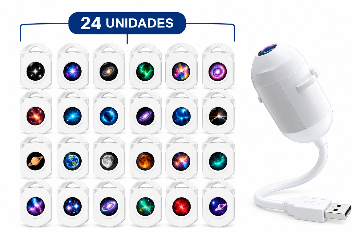 Luz de Proyección USB con Efecto Galaxia.