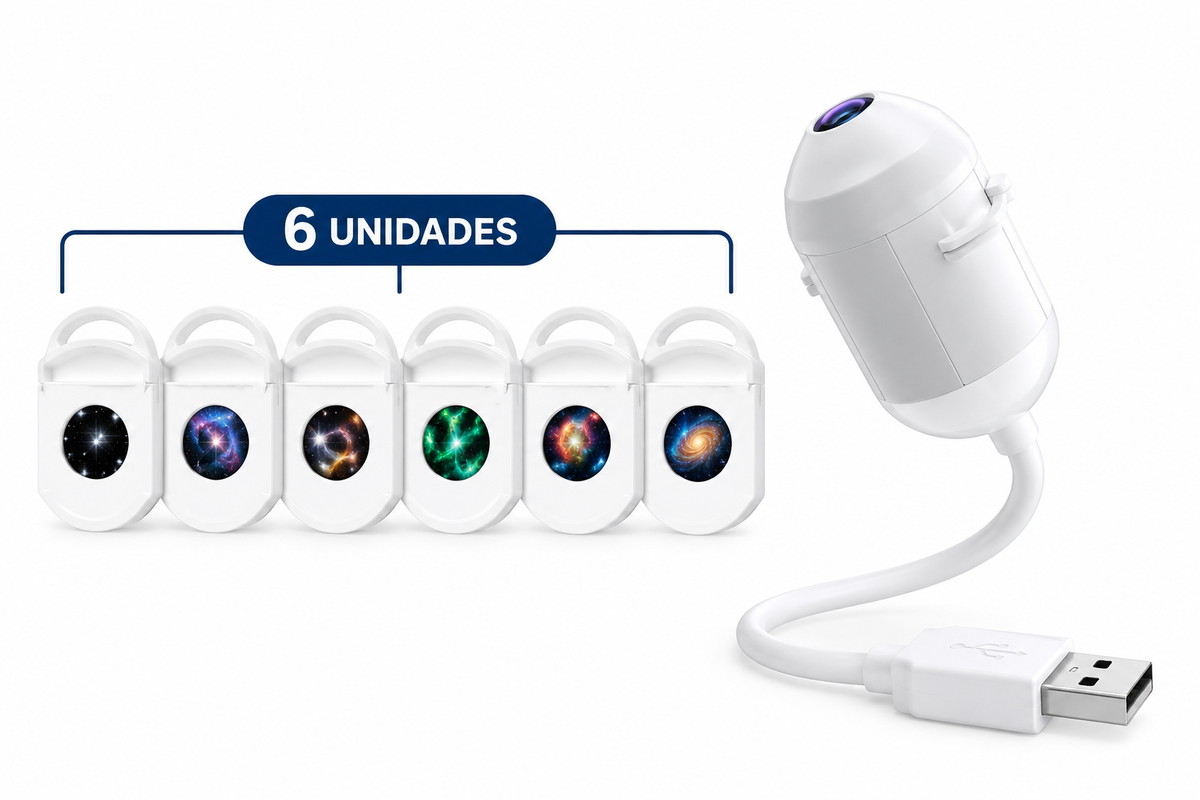 Luz de Proyección USB con Efecto Galaxia.