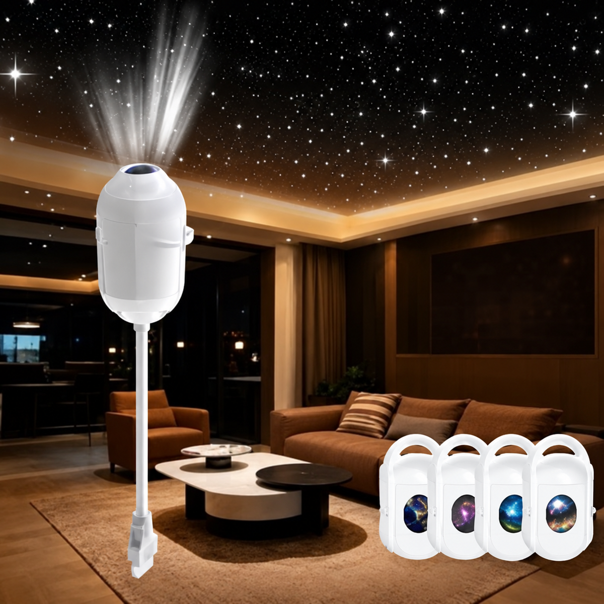 Luz de Proyección USB con Efecto Galaxia.